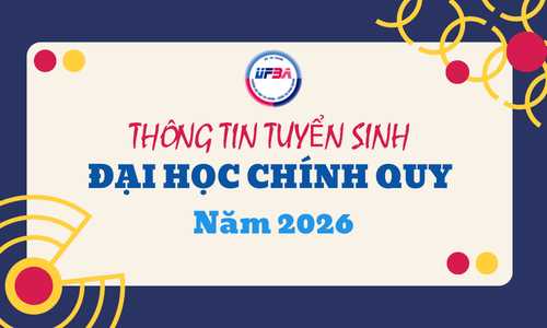 Thông tin tuyển sinh đại học chính quy năm 2026 của trường ĐH TCQTKD